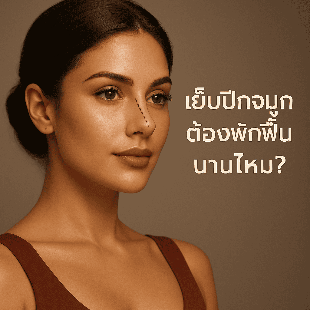 เย็บปีกจมูก ต้องพักฟื้นนานไหม?