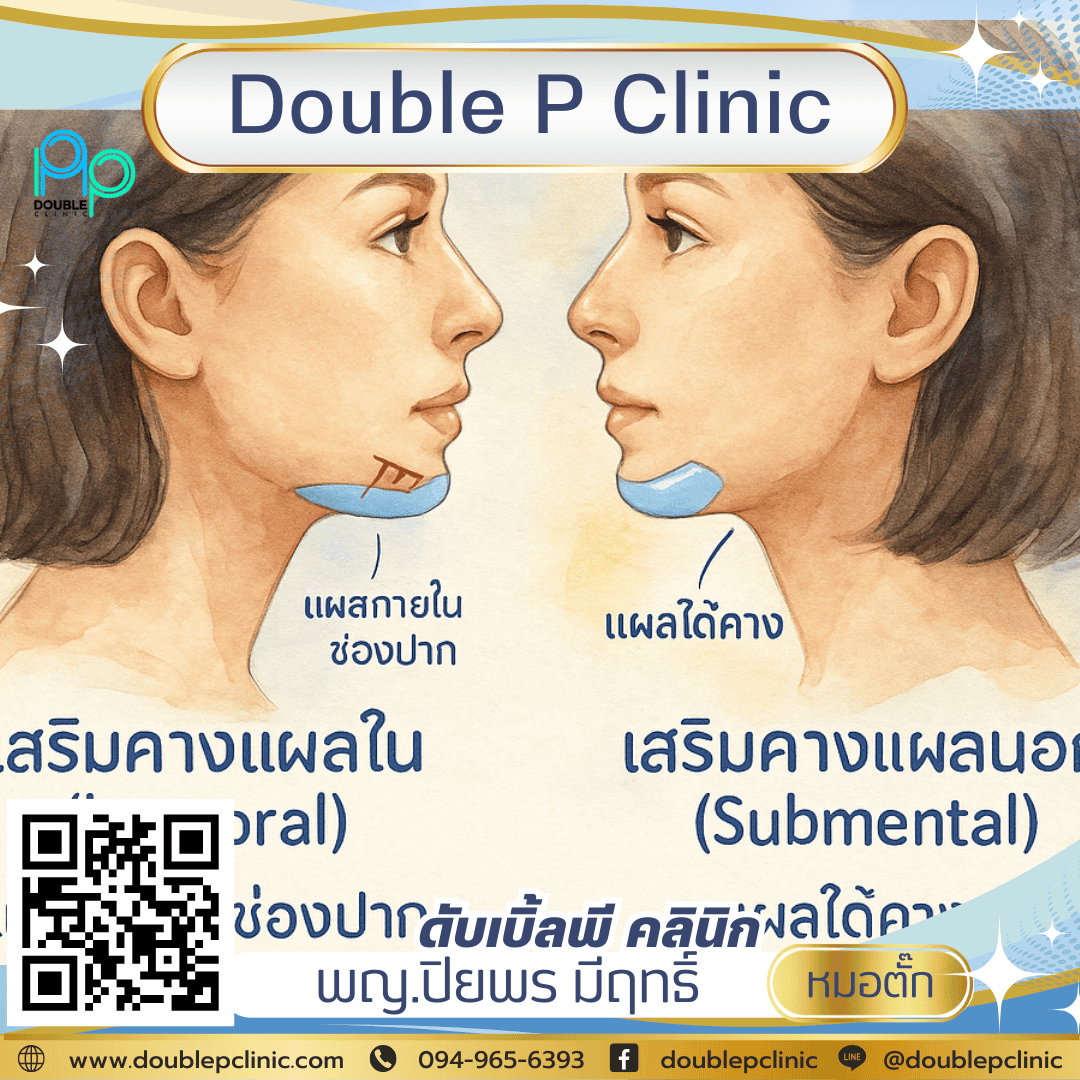 เสริมคางแผลใน ต่างจากแผลนอกอย่างไร?