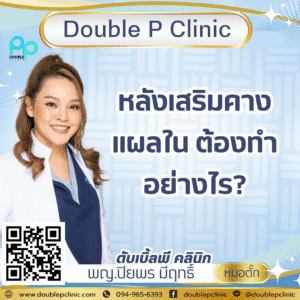 หลังเสริมคางแผลใน ต้องทำอย่างไร?